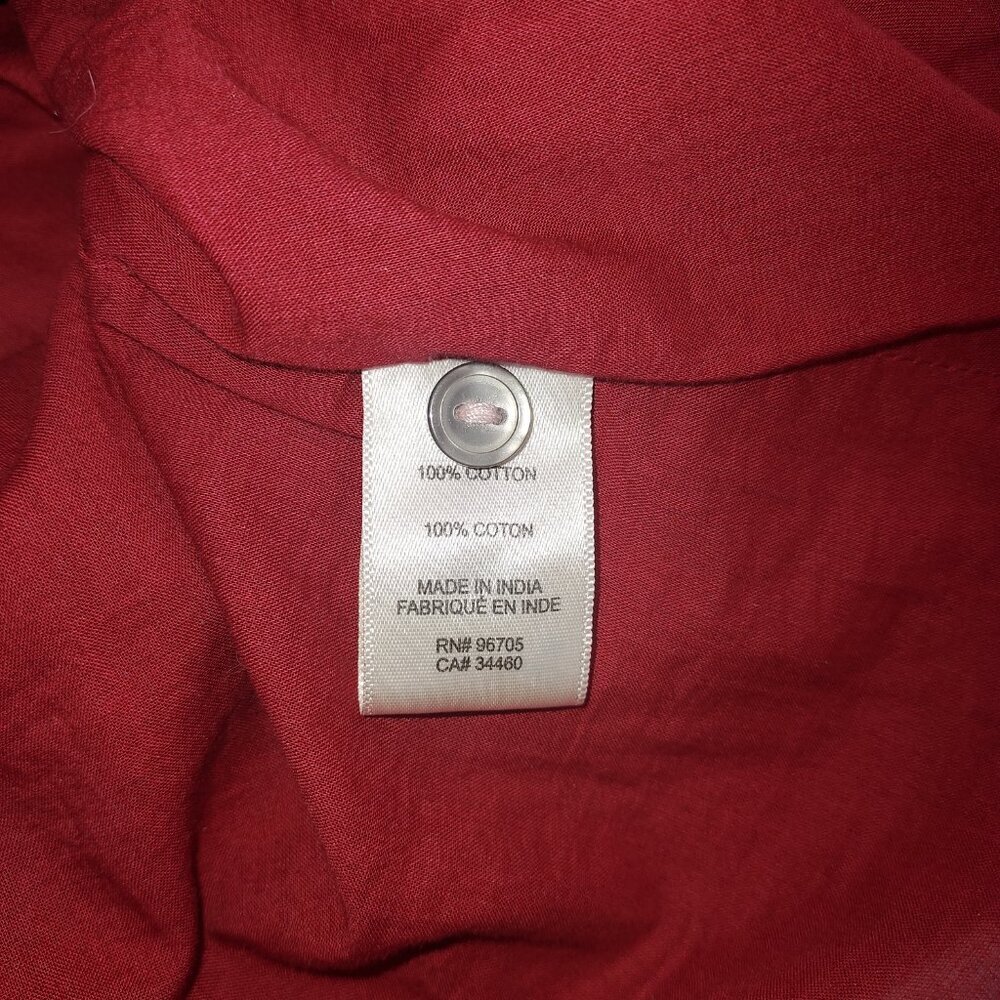Rebecca Taylor La Vie Satin Stripe Dobby Ruffle Eyelet Red Mini Dress Size Sm - Picture 14 of 14